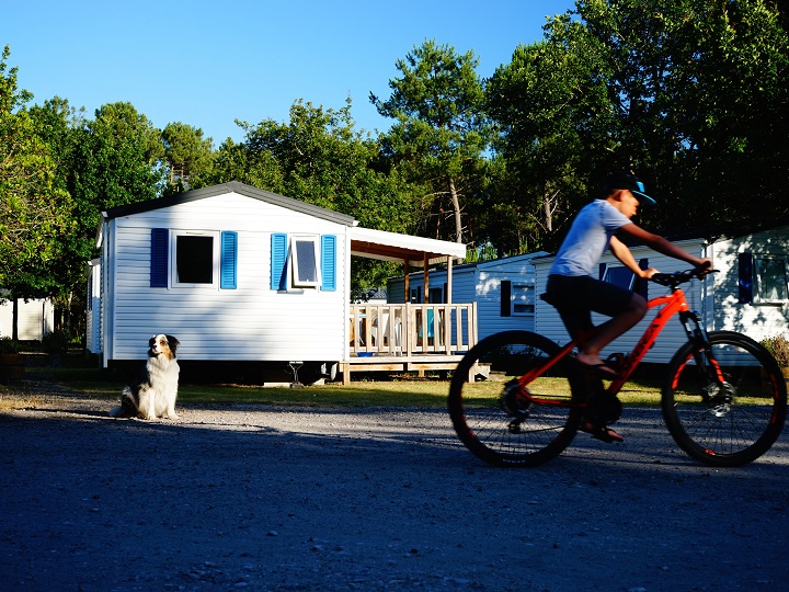 Camping vacances proche pistes cyclables location vélos 
